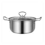 11PCS Induction Non Stick Stainless Steel Cookware Cooking Pot Pan With Lids Set
