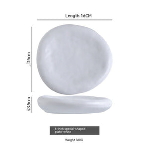 Irregular Ceramic Plate Japanese Creative Dinner Plate