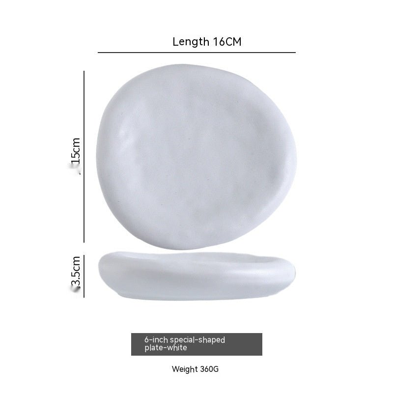 Irregular Ceramic Plate Japanese Creative Dinner Plate