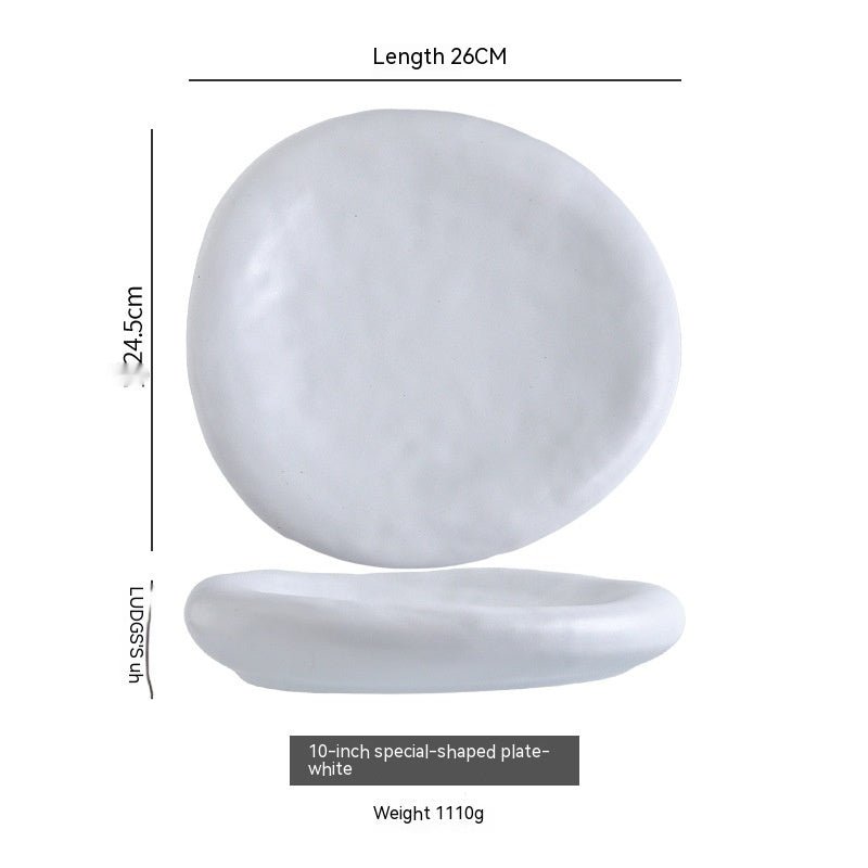 Irregular Ceramic Plate Japanese Creative Dinner Plate