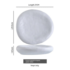 Irregular Ceramic Plate Japanese Creative Dinner Plate