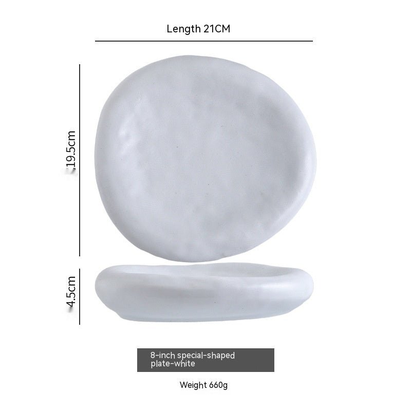 Irregular Ceramic Plate Japanese Creative Dinner Plate