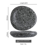 Irregular Ceramic Plate Japanese Creative Dinner Plate