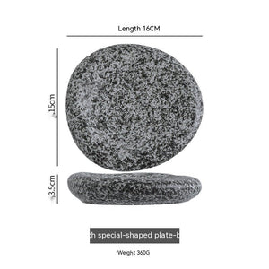 Irregular Ceramic Plate Japanese Creative Dinner Plate