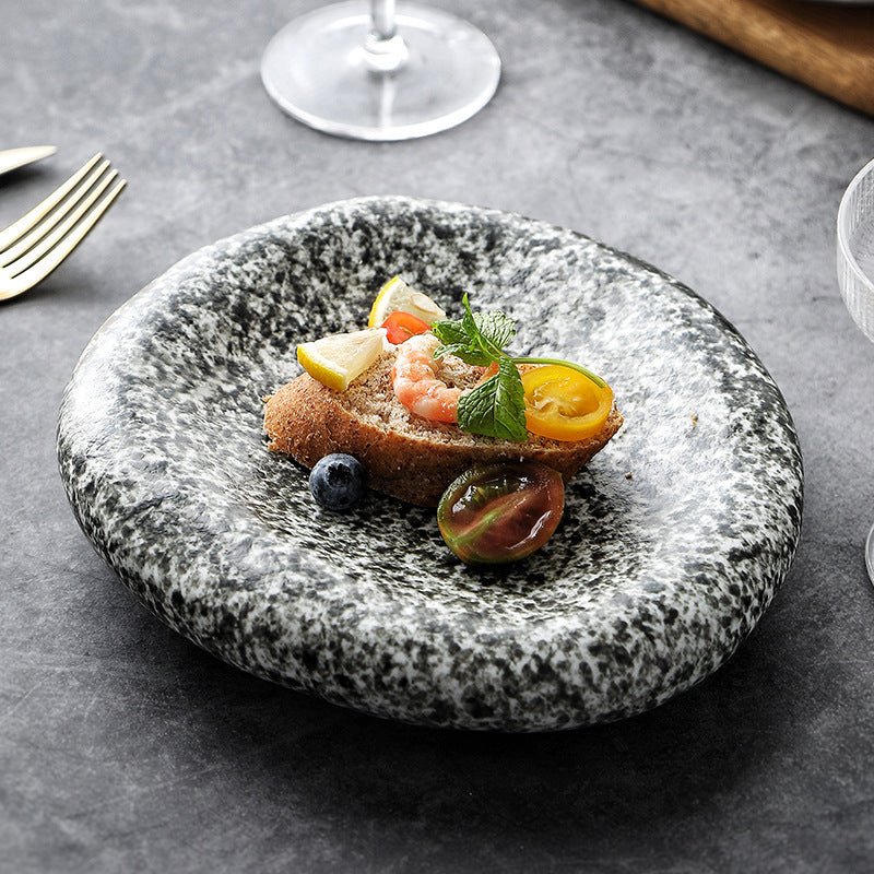 Irregular Ceramic Plate Japanese Creative Dinner Plate
